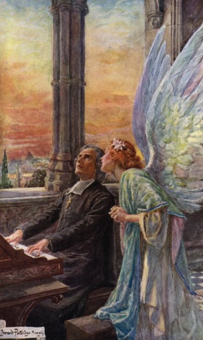 Escena de Abt Vogler de Robert Browning de Bernard Partridge